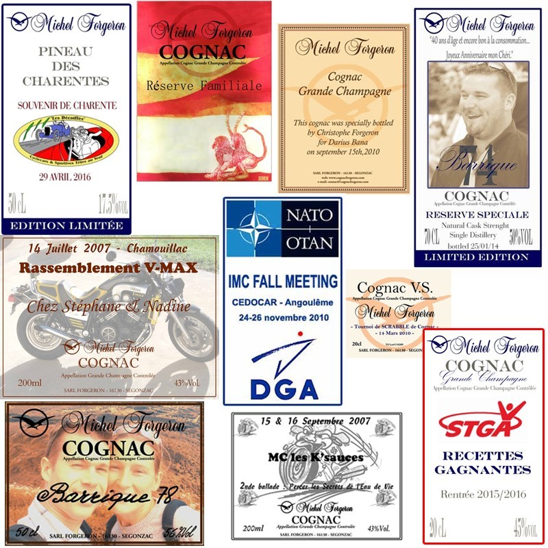 Etiquette personnalisee - Cognac Michel Forgeron Etiquette personnalisee - Cognac Michel Forgeron