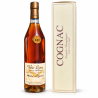 Bottle of Vieux Cognac Grande Champagne XO Michel Forgeron with its gift box